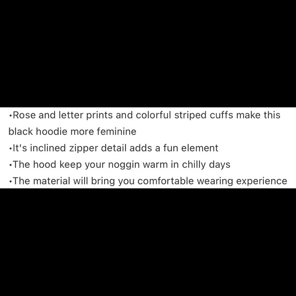 🖤HP•Schitt’s Creek 🌹Rose Apothecary Black Hoodie - Picture 4 of 7